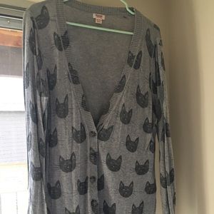 Target’s Mossimo Gray Cat Cardigan